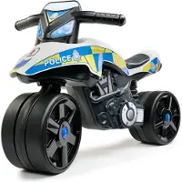 Falk Politiemotorfiets - - Brede wielen en stuur - Gemaakt in Frankrijk - 40% gerecycled plastic - Vanaf 2 jaar