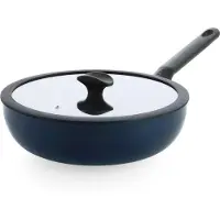 BK Wokpan Enjoy Met Keramische Antikleeflaag Met Deksel 28 cm