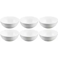 Wilmax England Wilmax Fine Porcelain Kommen Set - 6 Stuks - 300 ml - Ø 11 cm - Wit -