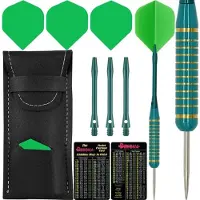 Designa Serpent Darts - Steel Tip Coloured Brass - Green Weight: 21g