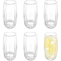 Vivalto Drinkglazen Arcade - 6x - helder transparant - glas - 510 ml - waterglazen