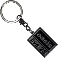Rock Off Oasis - Live '25 Logo Sleutelhanger - Zilverkleurig/Zwart
