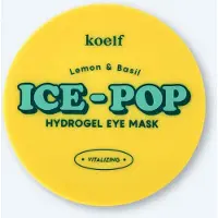 Petitfee Lemon & Basil Ice-pop Hydrogel Eye Mask - 84 g / 60 pcs