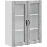 vidaXL Vaatwasserpaneel Kalmar Grijs Sonoma 80 x 31 x 100 cm