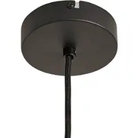 LINDBY Hanglamp Haldor, dimbaar, crème / amber, Woon-/ Eetkamer, Hout, Scandinavisch, Hanglamp