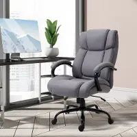 STILVORA Bureaustoel 72,5 x 83 x 110-118 cm - Ergonomisch En Draaibaar Met Wipfunctie - Voor Thuiswerkplek En Kantoor - Schuim Lichtgrijs