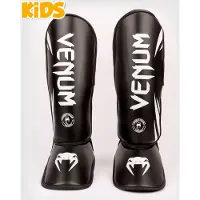 Venum Challenger Kids Scheenbeschermers Zwart Wit - S