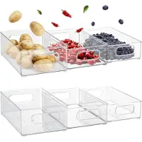 XIVADA Koelkast Organizer Tico - Stapelbaar - 3 maten - Pet - 6 stuks