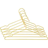 QUVIO Kledinghanger - Set van 5 - Metaal - Goud