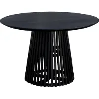 Lewis & Loft Eettafel Levi – Rond – FSC-gecertificeerd mangohout – Ø120 cm – Zwart