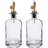 XIVADA Olijfolie Fles - Met schenktuit - Glas - 500 ML - Set van 2