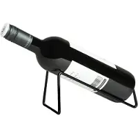 QUVIO Wijnrek - 1 Fles - Zwart