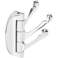 QUVIO Wandhaak / Handdoekhaak - 3 haken - RVS
