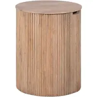 Lewis & Loft Bijzettafel Lonne - FSC mangohout – Rond ?40 – Naturel