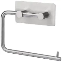 XIVADA WC rolhouder Mara - Rvs - Zelfklevend - 3m Tape - Zilver