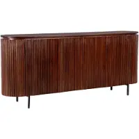 Lewis & Loft Dressoir Lena - Met 4 deuren - FSC-gecertificeerd mangohout - Walnoot bruin
