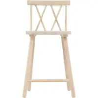 QUVIO Kira Barkruk 2-pack - Whitewash Hout - Stijlvol en Duurzaam Design
