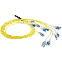 ACT DC5565 Singlemode 50/125 OS2 Prefab Glasvezelkabel 24F LC Polarity Twist - 100 meter