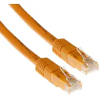 ACT IB4515, 15 meter, Cat5e, U/UTP (Twisted Pair), RJ-45 connector, RJ-45 connector, oranje kleur
