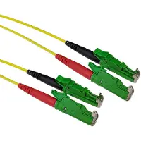 ACT RL1901 Glasvezel Patchkabel Duplex LSZH 9/125 OS2 - E2000/APC - 1 meter