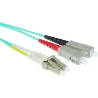 ACT RL8612 Glasvezel Patchkabel Duplex LSZH - LC/SC 50/125µm OM3 - 12 meter