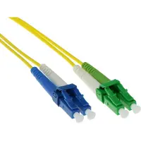 ACT RL2802 Glasvezel Patchkabel Duplex LSZH - LC/APC8 LC/UPC 9/125µm OS2 - 2 meter