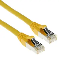 Intronics RJ-45/RJ-45, Cat.6a, 15,0 meter, 15 m, Cat6a, RJ-45, RJ-45, geel