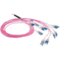 ACT 3 meter Multimode 50/125 OM4 glasvezel prefabkabel 24F LC Polarity Twist