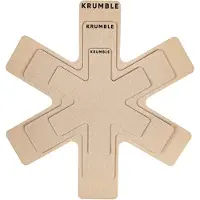 Krumble Panbeschermers set van 3 stuks - Diameter 20, 30 en 38 cm - Taupe