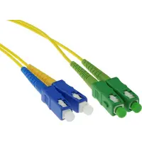 ACT 5 meter LSZH Singlemode 9/125 OS2 glasvezel patchkabel duplex met SC/APC en SC/PC connectoren