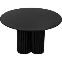 Lewis & Loft Salontafel Lane - Rond ⌀80 - FSC-gecertificeerd mangohout - Zwart