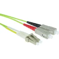 ACT RL5901 Glasvezel Patchkabel Duplex LSZH - LC/SC 50/125µm OM5 - 1 meter