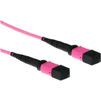 ACT RL7761 Glasvezel Patchkabel 50/125 OM4 MTP(MPO) Female/MPO Female Polarity B - 1 meter