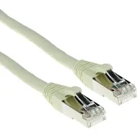 ACT FB7430 LSZH SFTP CAT6A Patchkabel Snagless | RJ45 connectoren | Ivoor | 30 meter