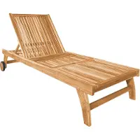 Axi Wayne Teak Ligbed met wielen