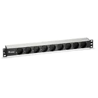 Equip 333292 energiedistributie 9 AC-uitgang(en) 1U Zwart, Zilver