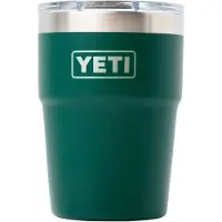 Yeti Rambler Stackable Cup 16oz Mag Slider Lid, Black Forest Green, stapelbare thermosbeker met deksel, 473 ml