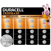 Duracell 2016 Lithium-knoopcelbatterijen - 3V, CR2016 - 20 stuks