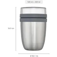 Mepal Isoleer lunchpot Ellipse - 500 ml - Thermos lunchbox - Vivid blue