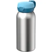 Mepal Isoleerfles met flipdop Campus - 500 ml - Waterfles RVS - Lekdicht - Hygiënische deksel - Cool blue