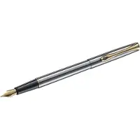 Diplomat Vulpen Traveller Rvs Zilver/goud Medium