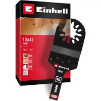 Einhell invalzaagblad van koolstofstaal voor houtbewerking (PTFE-afwerking, houttanden, invaldiepte 42 mm, millimeter/inch-schaalverdeling, snelwisselfunctie)