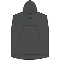 Puma unisex badponcho met capuchon voor strand en sauna 660009