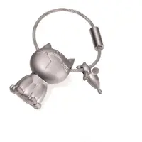 Troika sleutelhanger KAT + Muis mat verchroomd