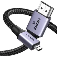 UGREEN Micro - HDMI - HDMI 2.1 8K adapterkabel 2m HD164 - grijs