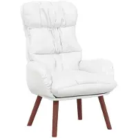 vidaXL Fauteuil Wit 69 x 74 x 93 cm Kunstleer