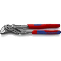Knipex 86 02 250 Pince-clé pince et clé à la fois grise atramentisée avec gaines bi-matière 250 mm