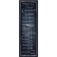vidaXL Keuken Tapijt Zwart 180 x 60 cm Fluweel