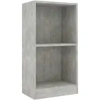 vidaXL Boekenkast 40x24x75 cm bewerkt hout betongrijs