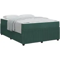 vidaXL Bedframe Donkergroen 160 x 200 cm Stof